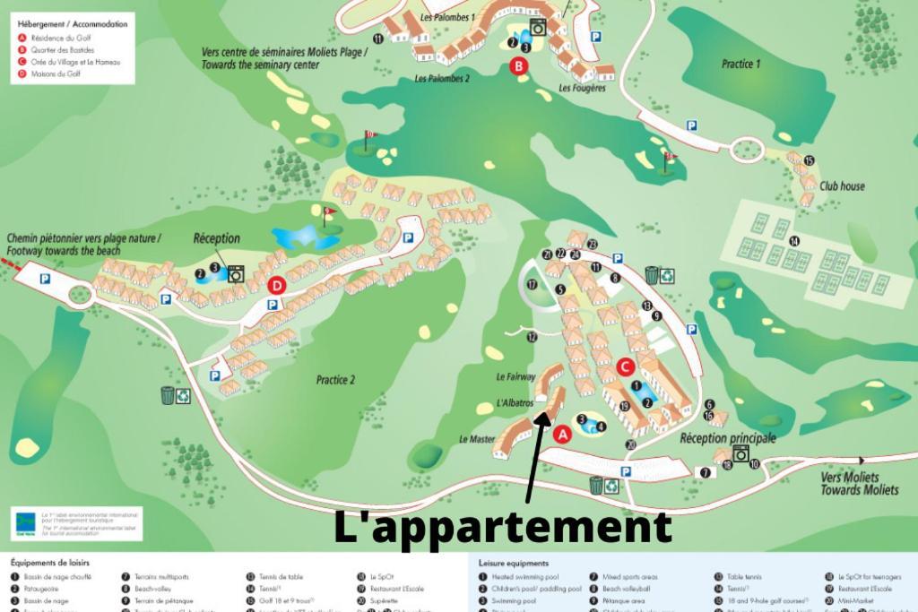 L'Appart Vue Golf Piscines Nature Ocean A Moliets Apartamento Exterior foto